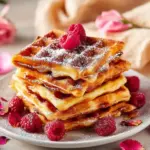 Lemon Raspberry Buttermilk Waffles Recipe