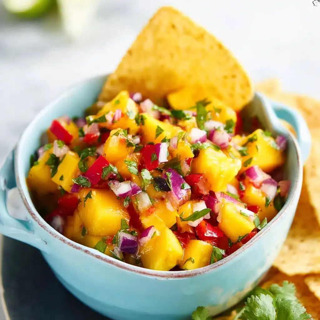 Grilled Corn and Bell Pepper Mango Salsa Recipe