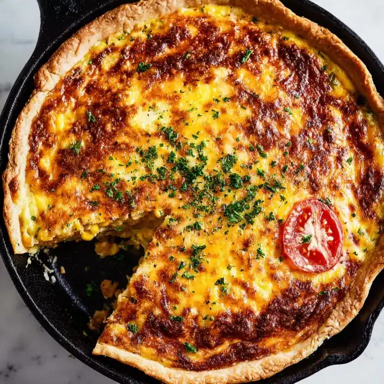 Heirloom Tomato Corn Leek Quiche Recipe