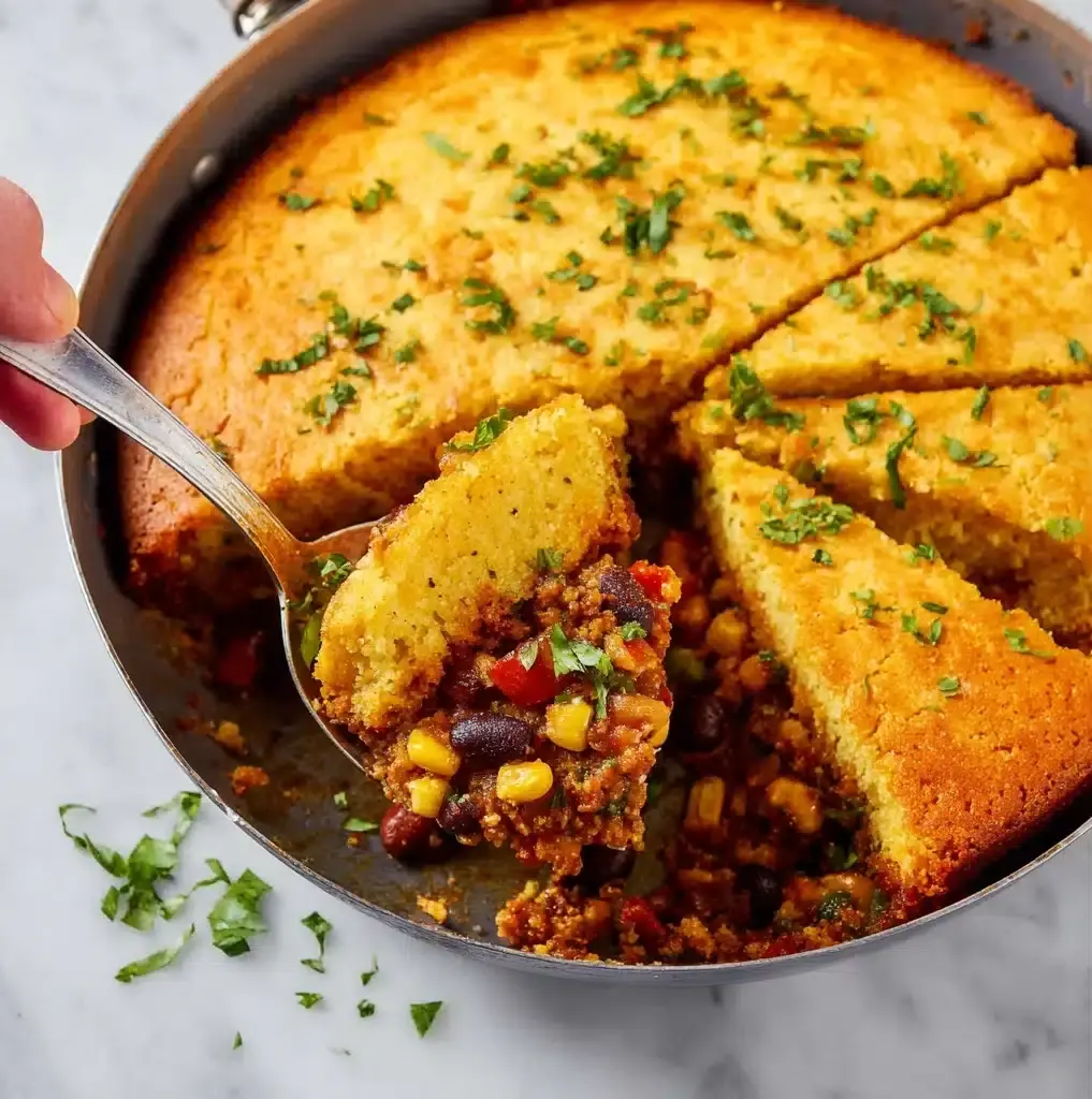 Homemade Cornbread Tamale Pie Recipe - Recipe Image