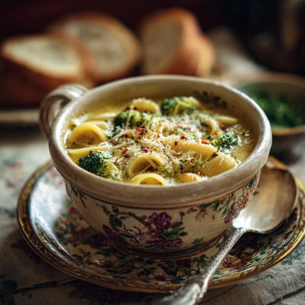 Broccoli Cheddar Soup With Shells Recipe - Recipe Image