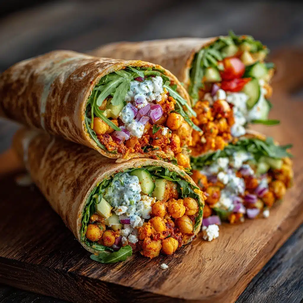 Buffalo Chickpea Wraps Recipe - Recipe Image