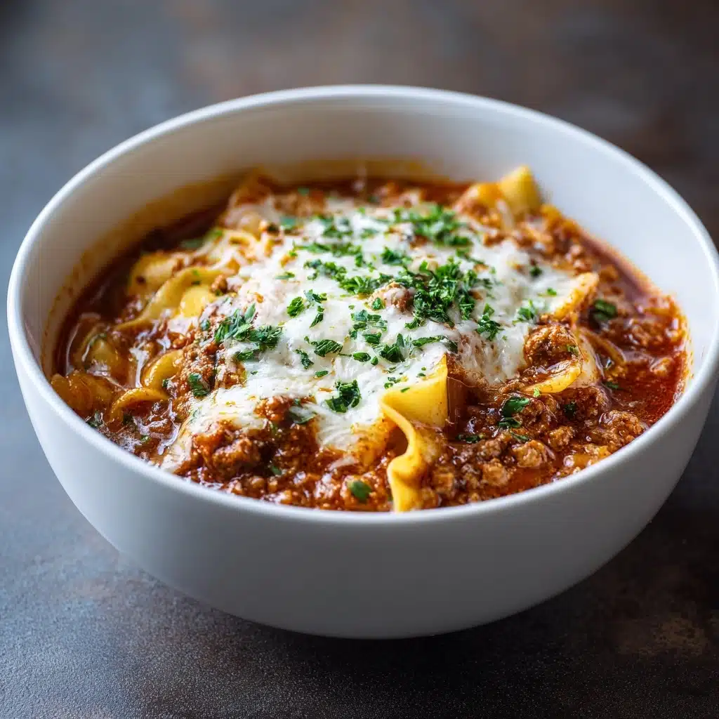 Slow Cooker Lasagna Soup Recipe