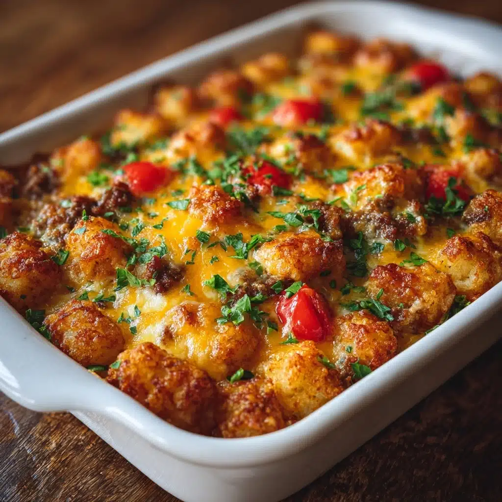 Simple and Delicious Tater Tot Casserole Recipe - Recipe Image