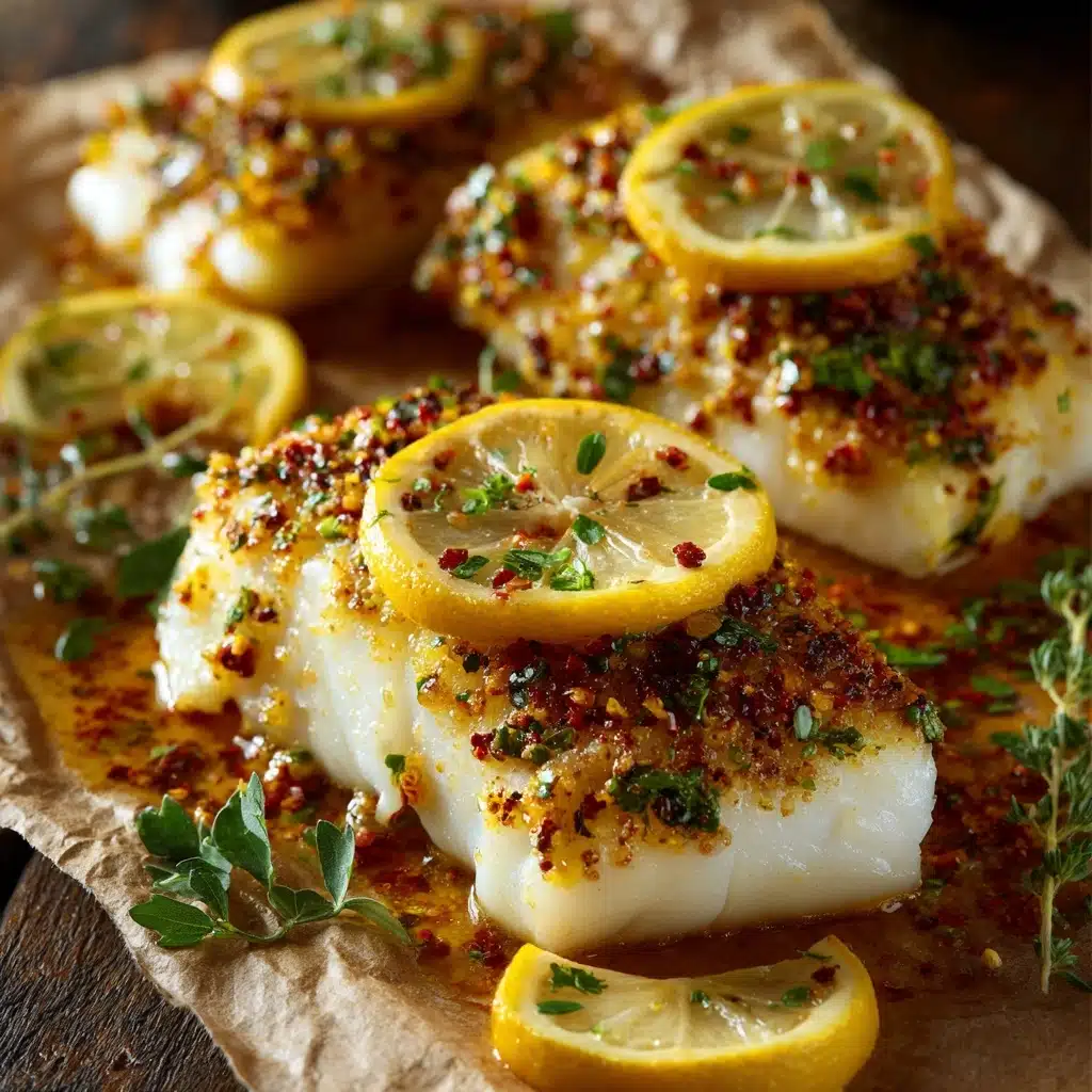 Lemon Butter Baked Cod Recipe - Recipe Image