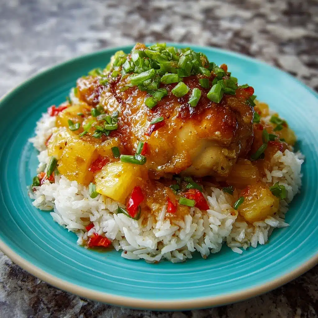 Sweet and Savory Pineapple Chicken and Rice Recipe - Recipe Image