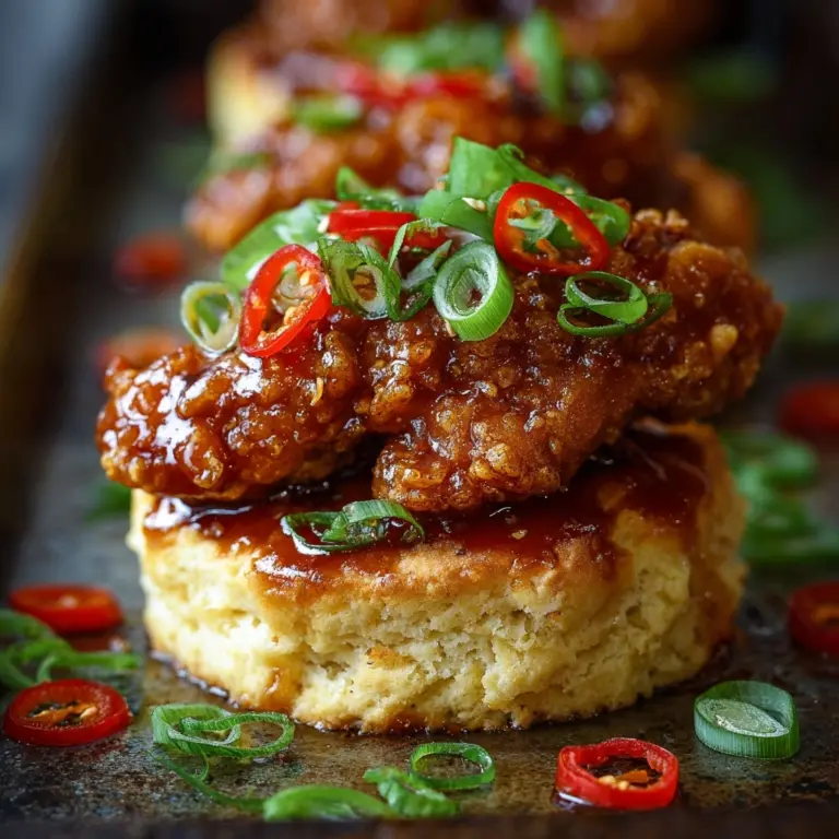 Hot Honey Chicken Biscuits Recipe