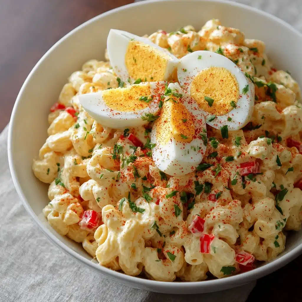 Deviled Egg Macaroni Pasta Salad Recipe