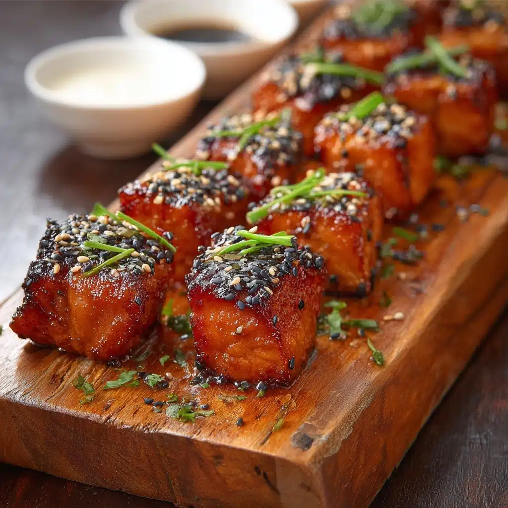 Crispy Honey Garlic Salmon Bites Recipe - Recipe Image