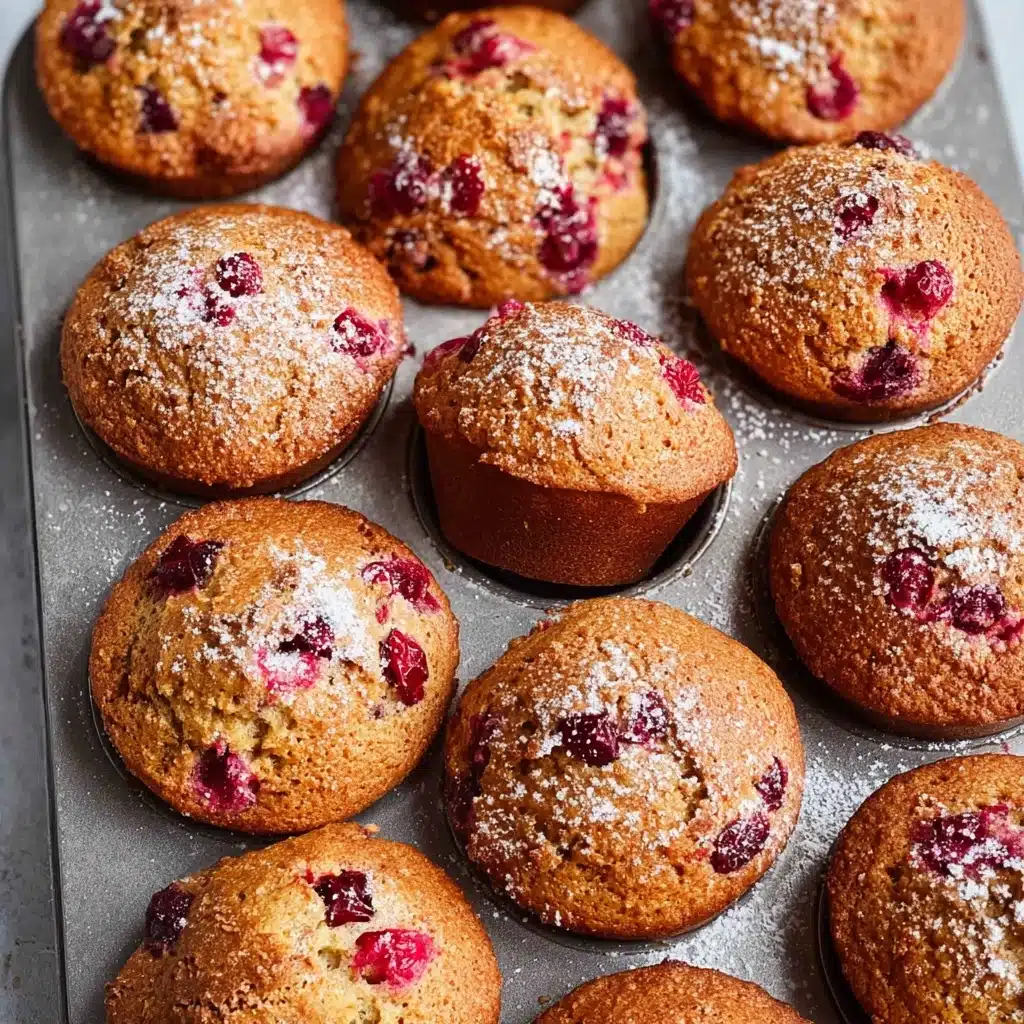 Easy Autumn Chai Spice Cranberry Muffins Recipe - Recipe Image