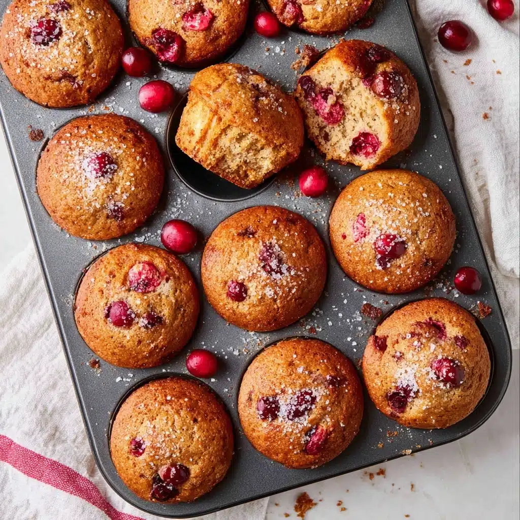Easy Autumn Chai Spice Cranberry Muffins Recipe - Recipe Image