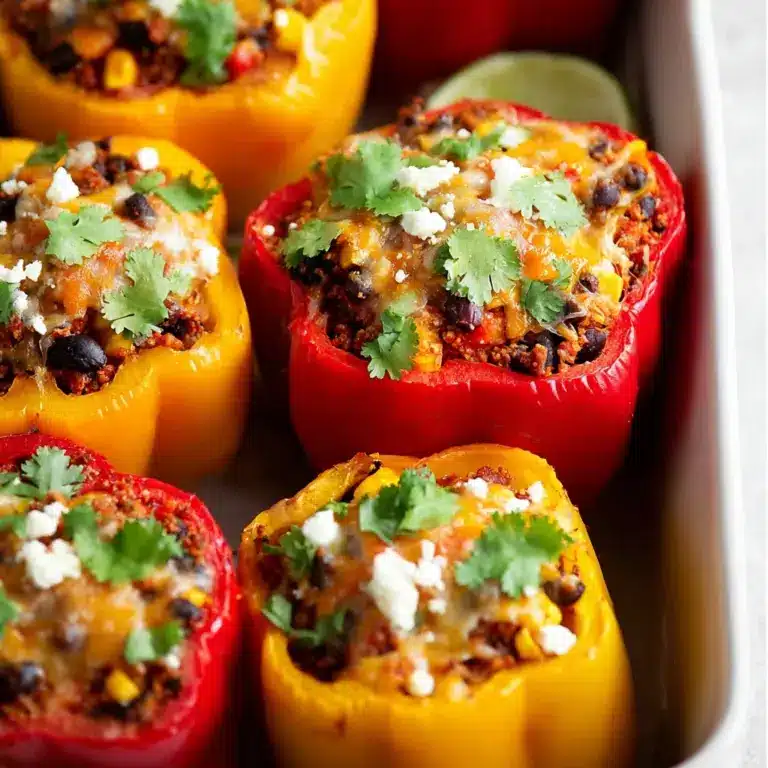 Southwest Quinoa Stuffed Bell Peppers Recipe