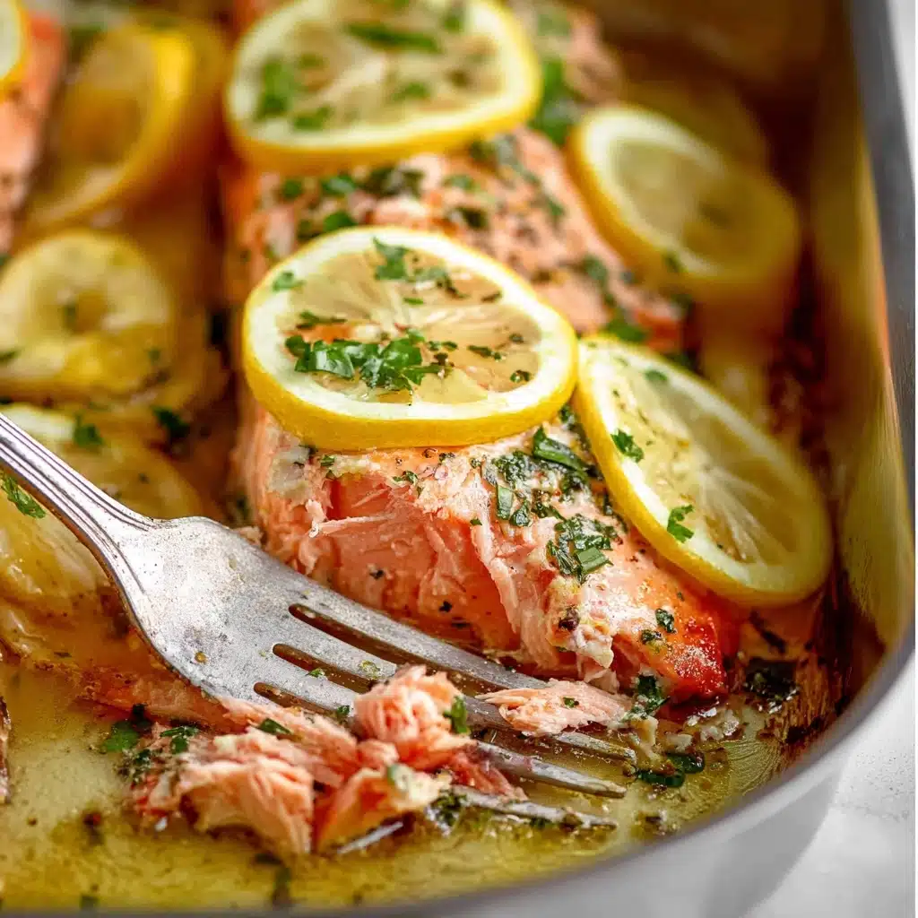 Skillet Lemon Dill Baked Salmon Recipe