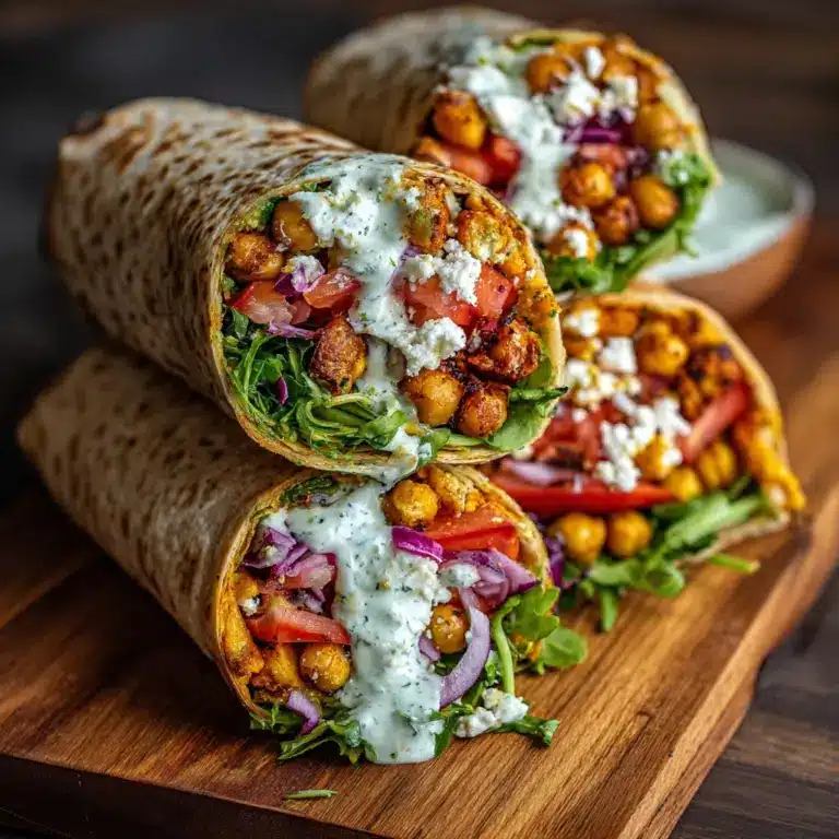 Buffalo Chickpea Wraps Recipe