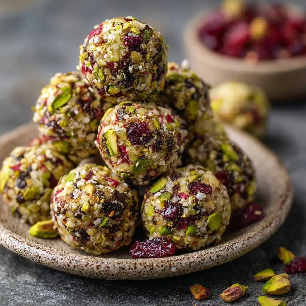 Cranberry Pistachio Energy Bites - A Delicious Recipe - Recipe Image