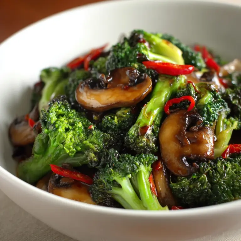 Broccoli and Mushroom Stir Fry Recipe