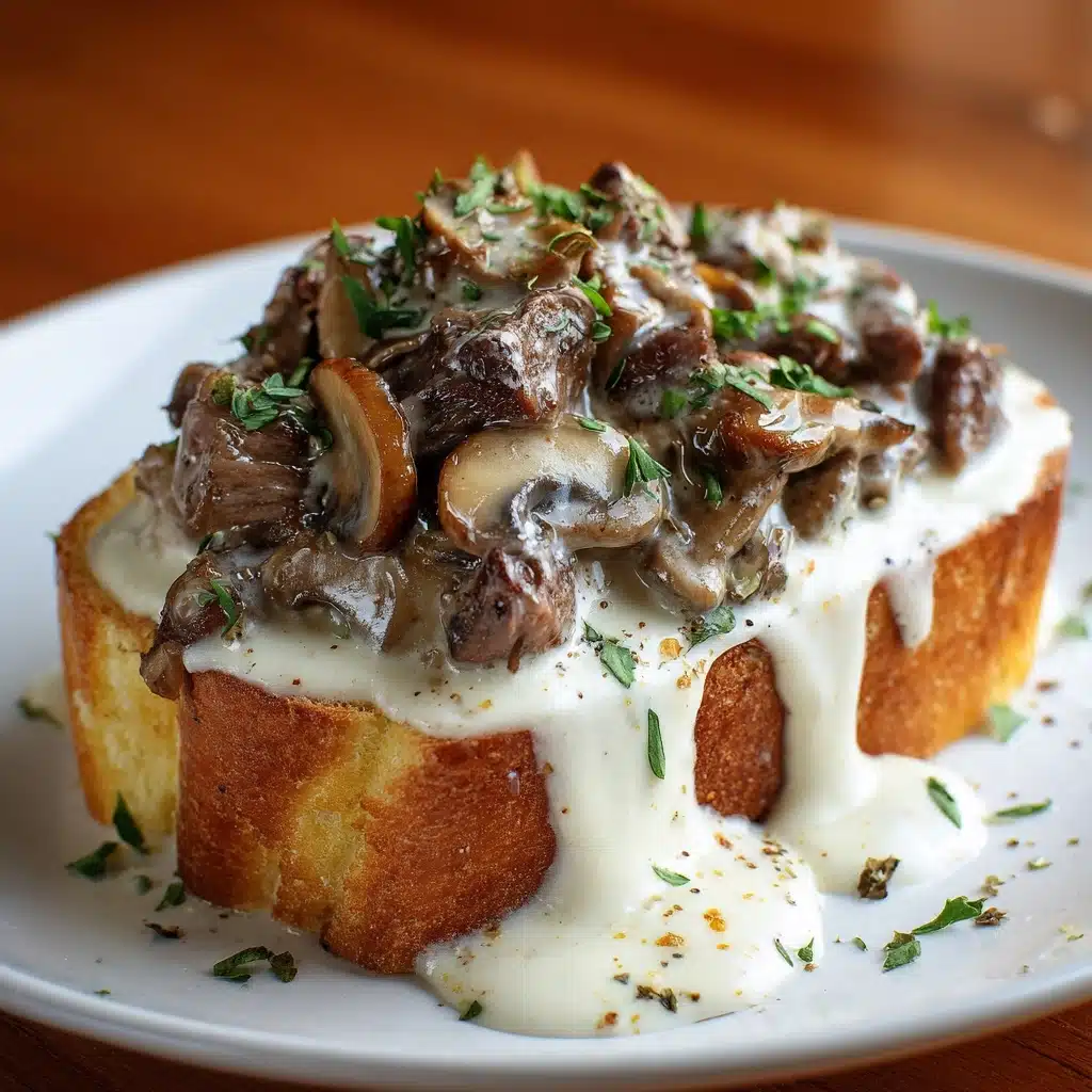 Beef Stroganoff French Bread Toast Recipe