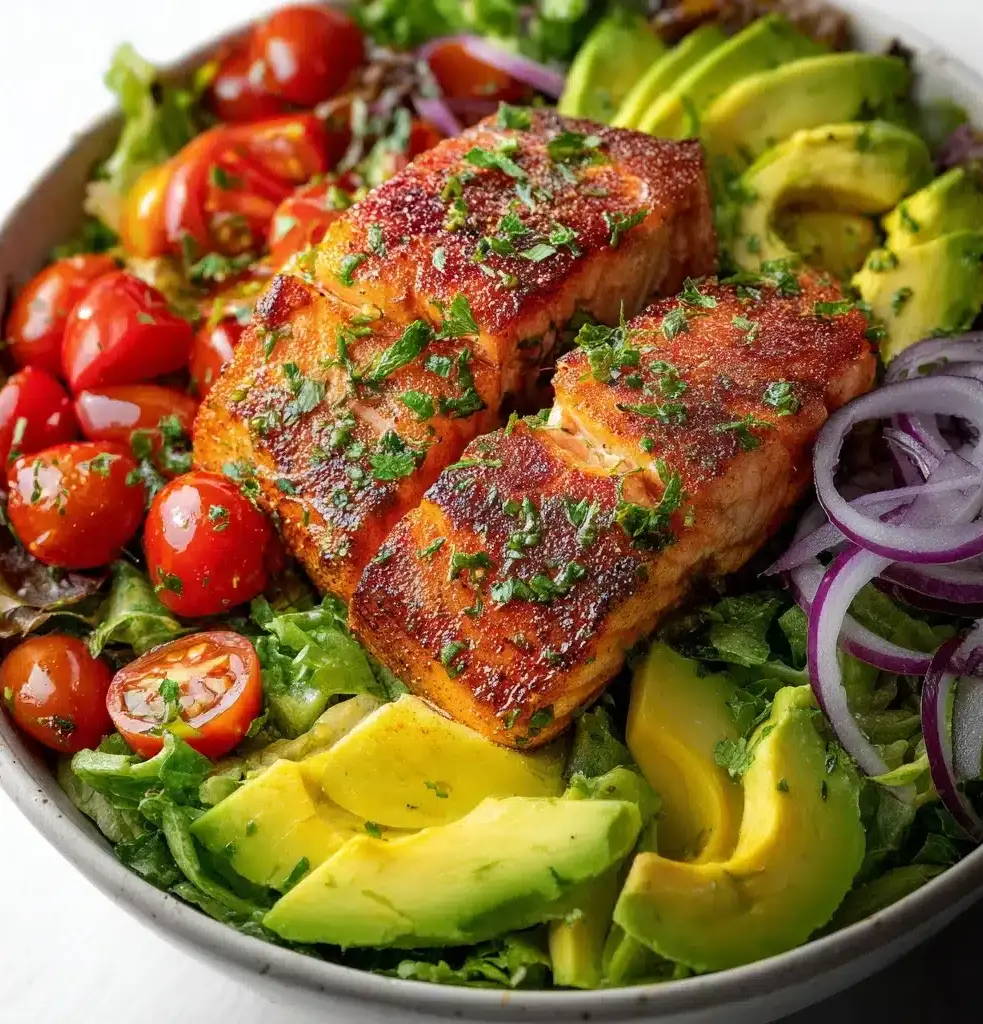 Salmon Avocado Salad Recipe - Recipe Image