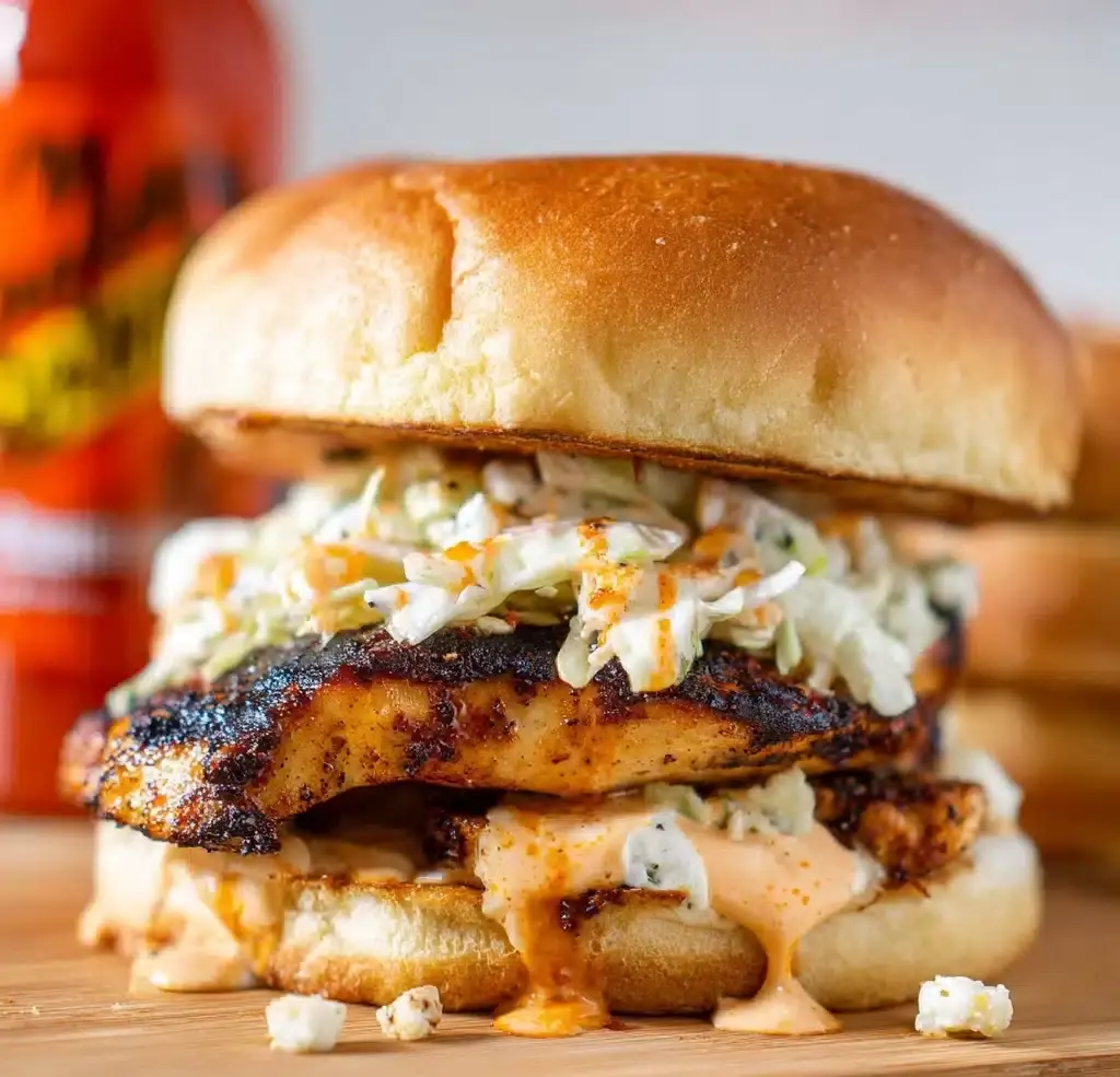 Spicy Buffalo Chicken Sandwiches Recipe - Recipe Image