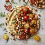 Crunchy Roasted Chickpea Pitas Recipe