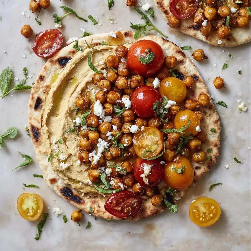 Crunchy Roasted Chickpea Pitas Recipe