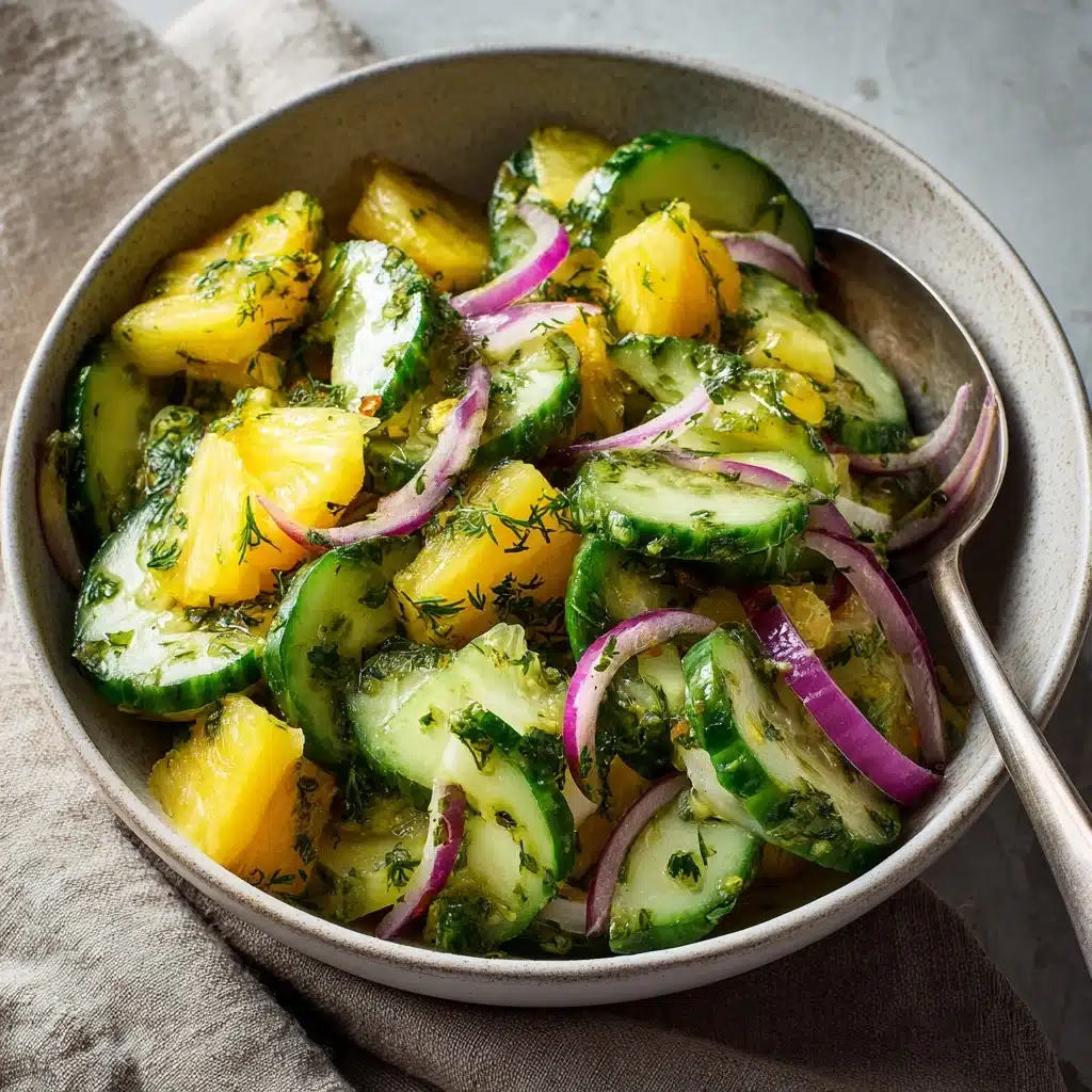 Easy Pineapple Cucumber Salad Recipe - Recipe Image