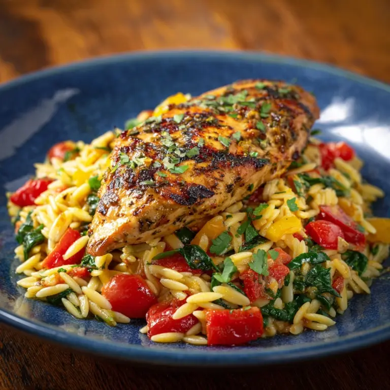 High Protein Chicken Orzo Recipe