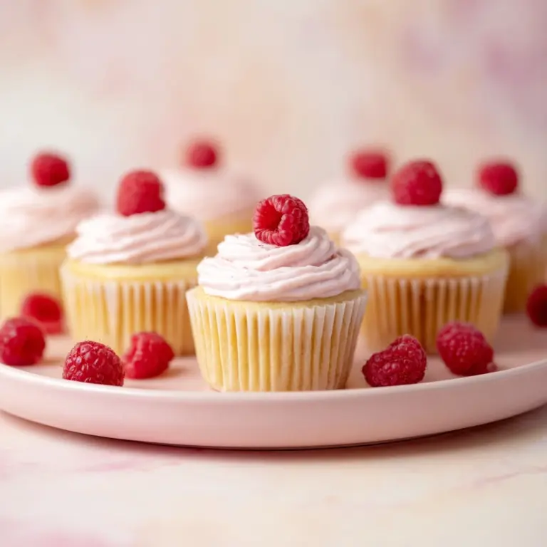 From Scratch Moist Raspberry Cupcakes Recipe