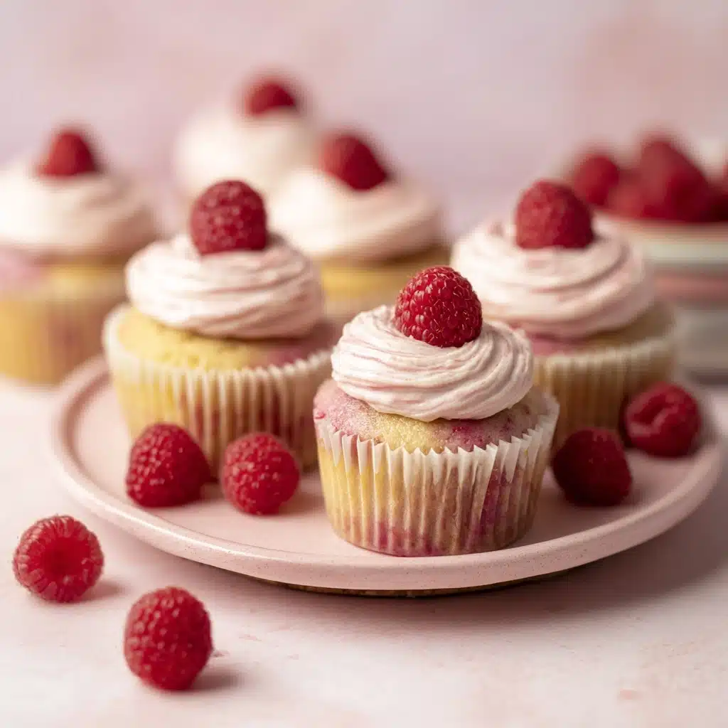 From Scratch Moist Raspberry Cupcakes Recipe - Recipe Image