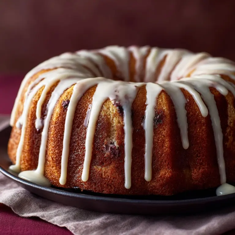 Moist White Chocolate Raspberry Bundt Cake Recipe