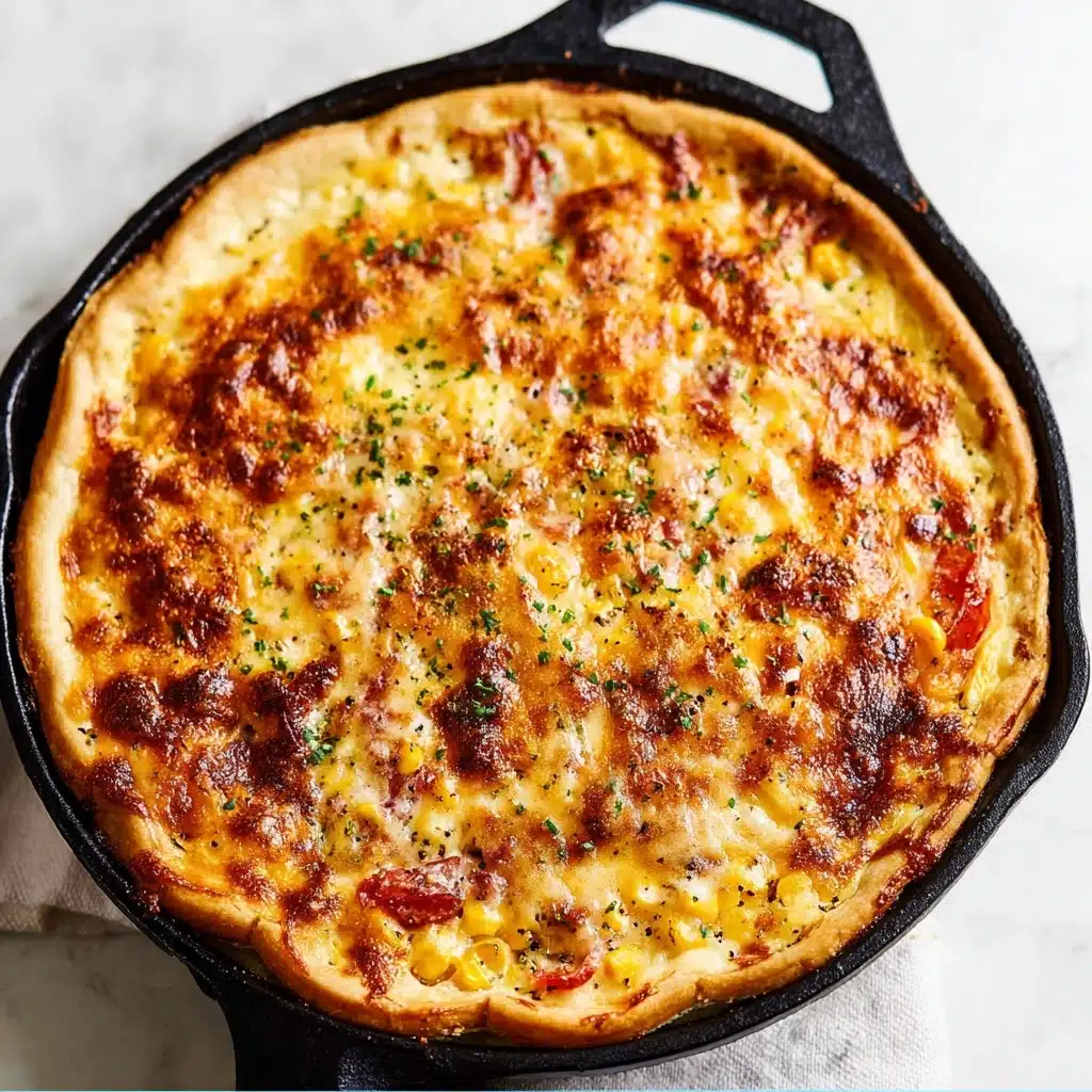 Heirloom Tomato Corn Leek Quiche Recipe - Recipe Image