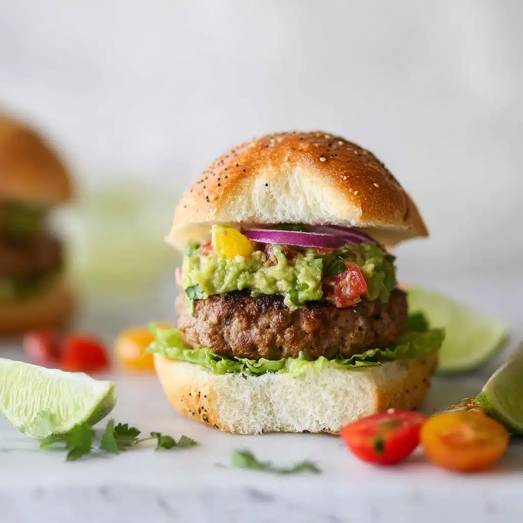 Guacamole Turkey Burgers Recipe - Recipe Image