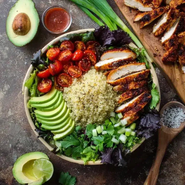 Honey Chipotle Chicken Bowls with Lime Quinoa Recipe
