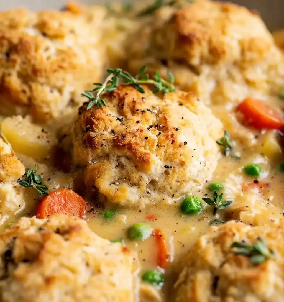 Herb Biscuit Chicken Pot Pie Recipe - Recipe Image