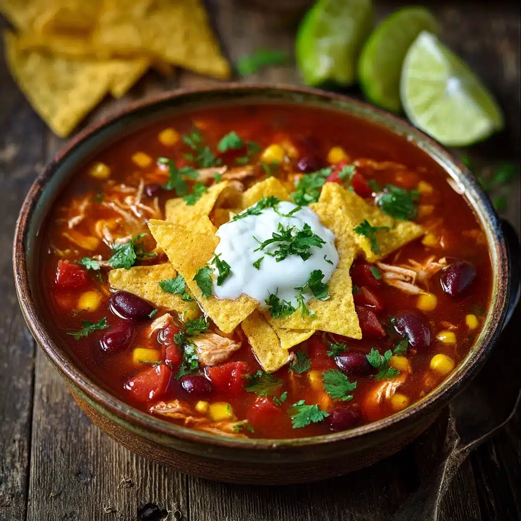 Vegetarian Tortilla Soup Recipe - Recipe Image