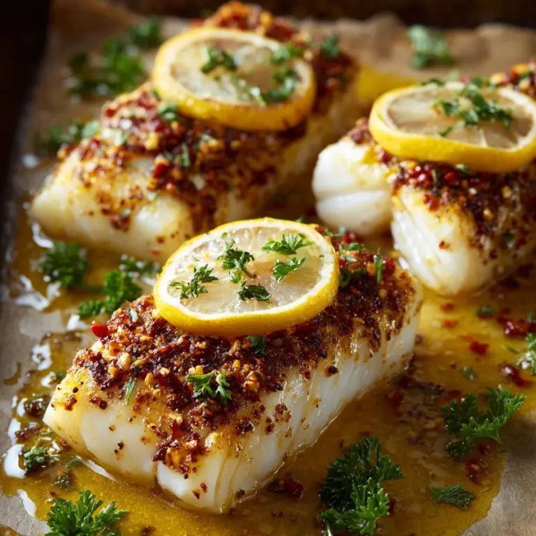 Lemon Butter Baked Cod Recipe