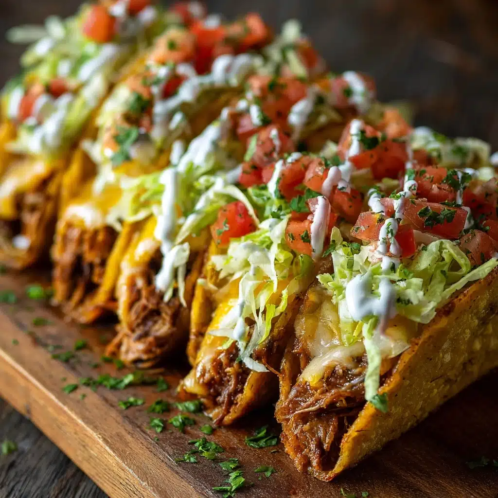 Loaded Cheesy Pocket Tacos Recipe - Recipe Image