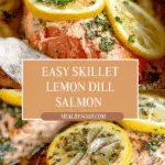 Skillet Lemon Dill Baked Salmon Recipe