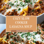 Slow Cooker Lasagna Soup Recipe