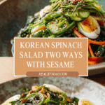 Korean Spinach Salad 2 Ways Recipe