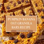 Pumpkin Banana Oat Granola Bars Recipe