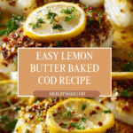 Lemon Butter Baked Cod Recipe