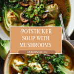 Potsticker Soup with Mushrooms & Bok Choy Recipe
