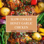 SLOW COOKER HONEY GARLIC CHICKEN AND VEGGIES Recipe