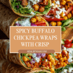 Buffalo Chickpea Wraps Recipe