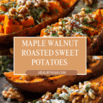 Walnut Maple Roasted Sweet Potatoes Recipe