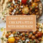 Crunchy Roasted Chickpea Pitas Recipe