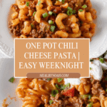 One Pot Chili Cheese Pasta Recipe