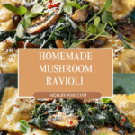 Mushroom Ravioli with Spinach Recipe