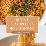 15 Minute Sesame Ramen Recipe